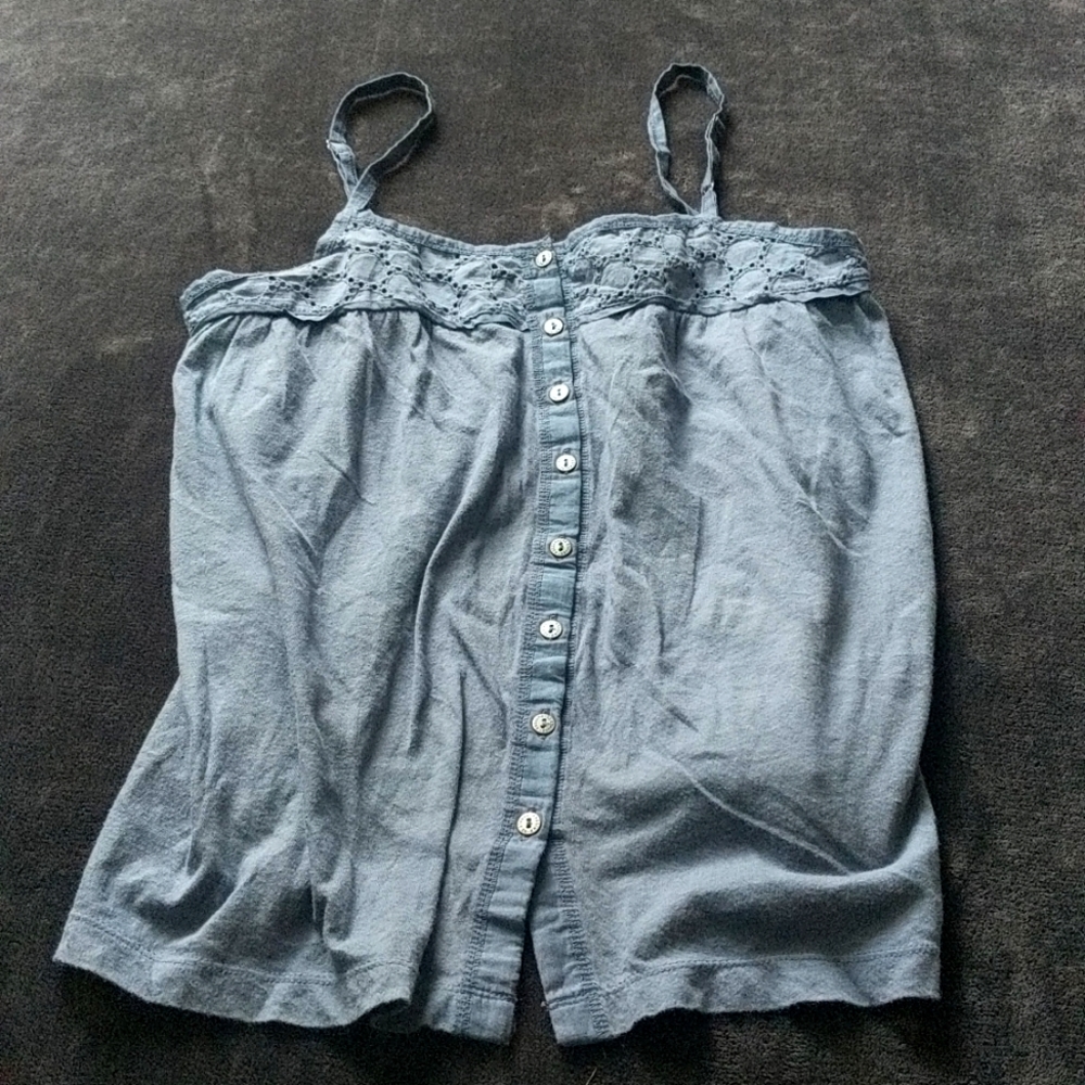 Doily & Buttons Flowy Strappy Tank